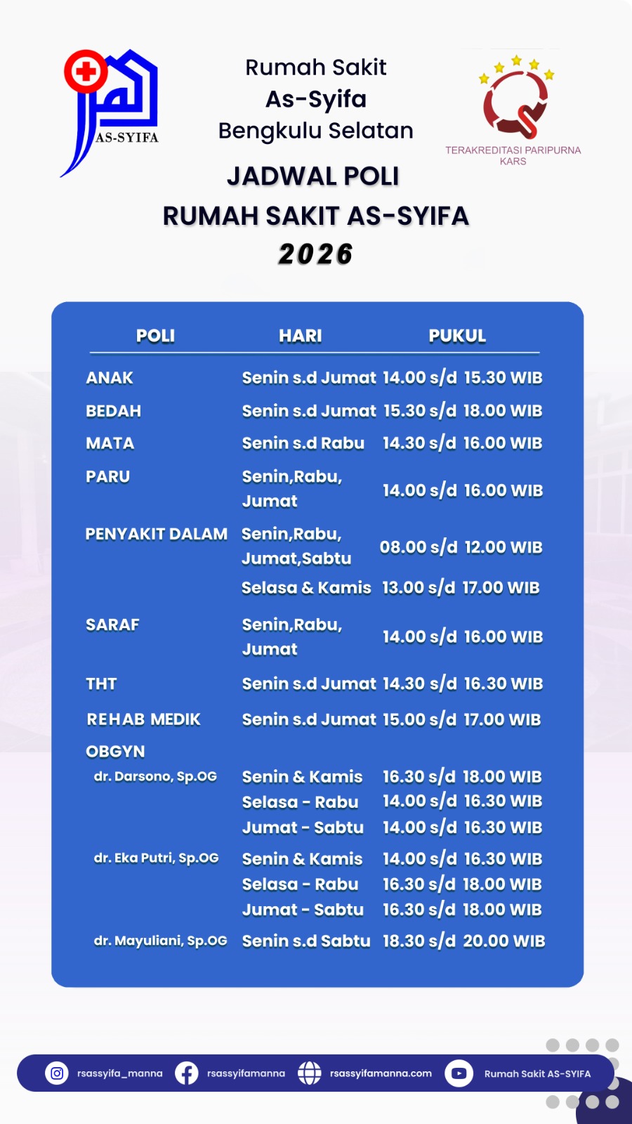 Rumah Sakit As-Syifa Bengkulu Selatan