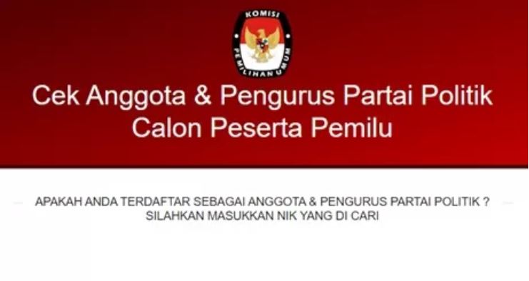 Khawatir Data Pribadi Dicatut sebagai Anggota Partai Politik? Begini Cara Cek NIK Parpol