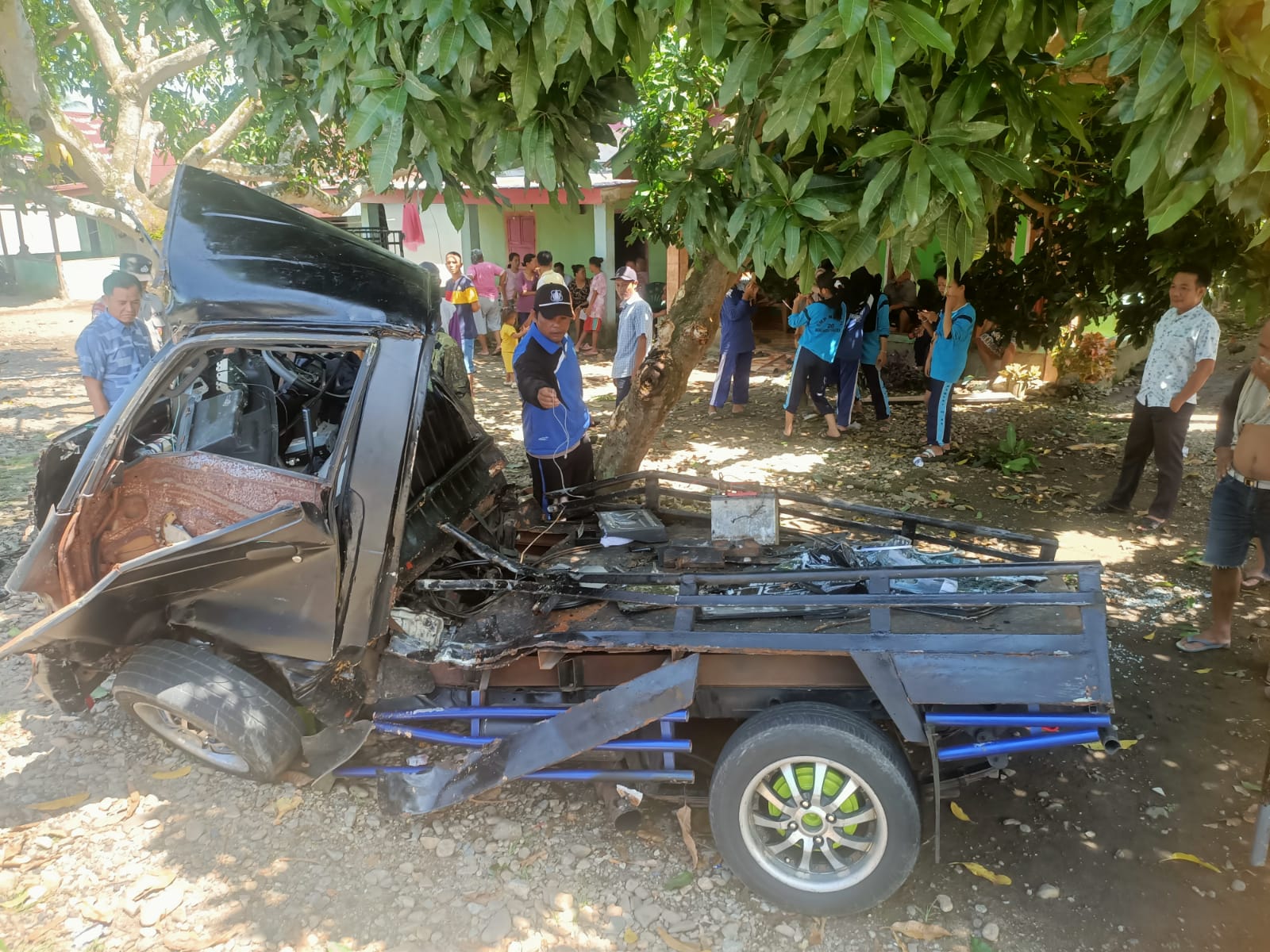 BREAKING NEWS: 2 Mobil Pick Up Terlibat Lakalantas di Bengkulu Selatan, Begini Kronologisnya