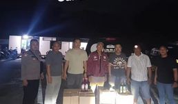 Razia Pekat Nala I 2026, Polsek Pino Sita 180 Botol Miras dari Mobil Alphard