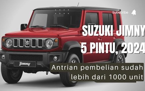 HEBOH! Pesanan Mobil Suzuki Jimny 5 Pintu Mengular, Capai 1000 Unit Lebih, Ini Perkiraan Harganya 