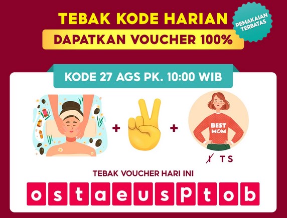  Ini Dia Jawaban Kode Voucher Badai Shopee Minggu 27 Agustus 2023, Klaim Diskon Belanja 100 Persen Sekarang