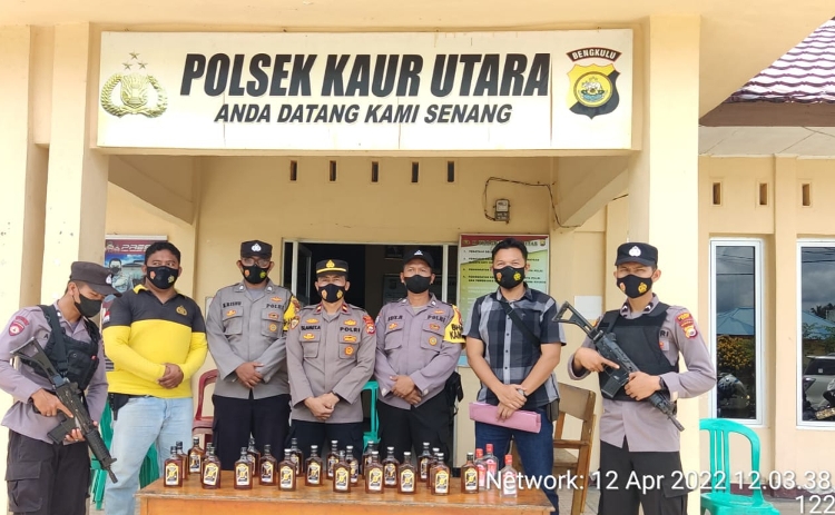 Ops Pekat, Ratusan Botol Miras Disita