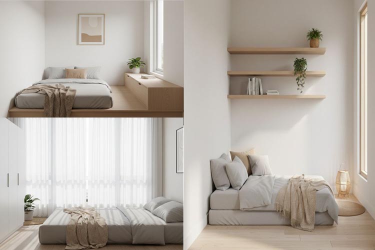 5 Inspirasi Kamar 3x4 dengan Kasur Lantai, Simpel tapi Tetap Fungsional