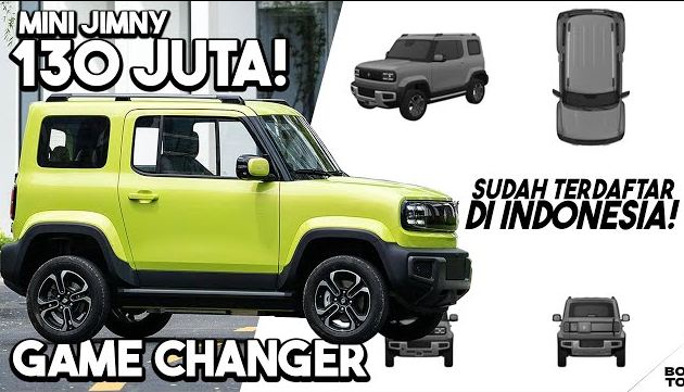 Mobil Jimny Mini Hadir di Indonesia, Desain Futuristik dan Inovatif, Harga Rp 130 Jutaan 