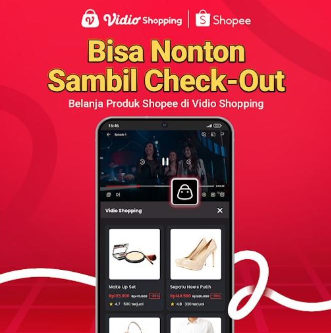 BELANJA LANGSUNG DARI TAYANGAN FAVORIT ! VIDIO SHOPPING RESMI DILUNCURKAN, FITUR TERBARU VIDIO BERKOLABORASI D