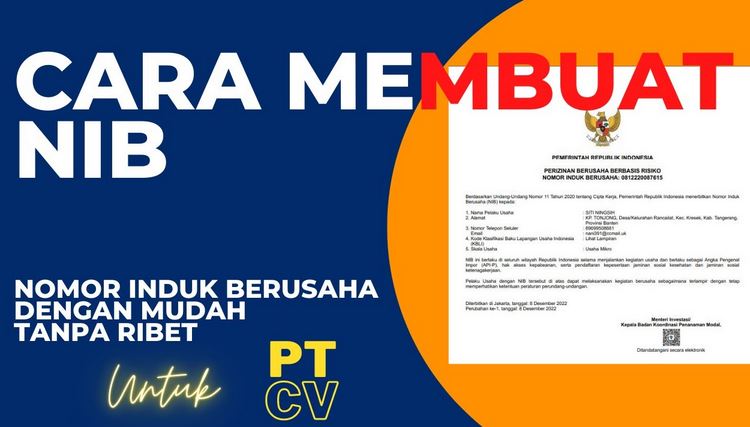 Cara Mudah Buat Nomor Induk Berusaha (NIB) untuk UMKM Online 