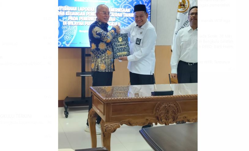 Alhamdulillah, Pemda Bengkulu Selatan Raih Opini WTP 3 Kali Berturut-turut