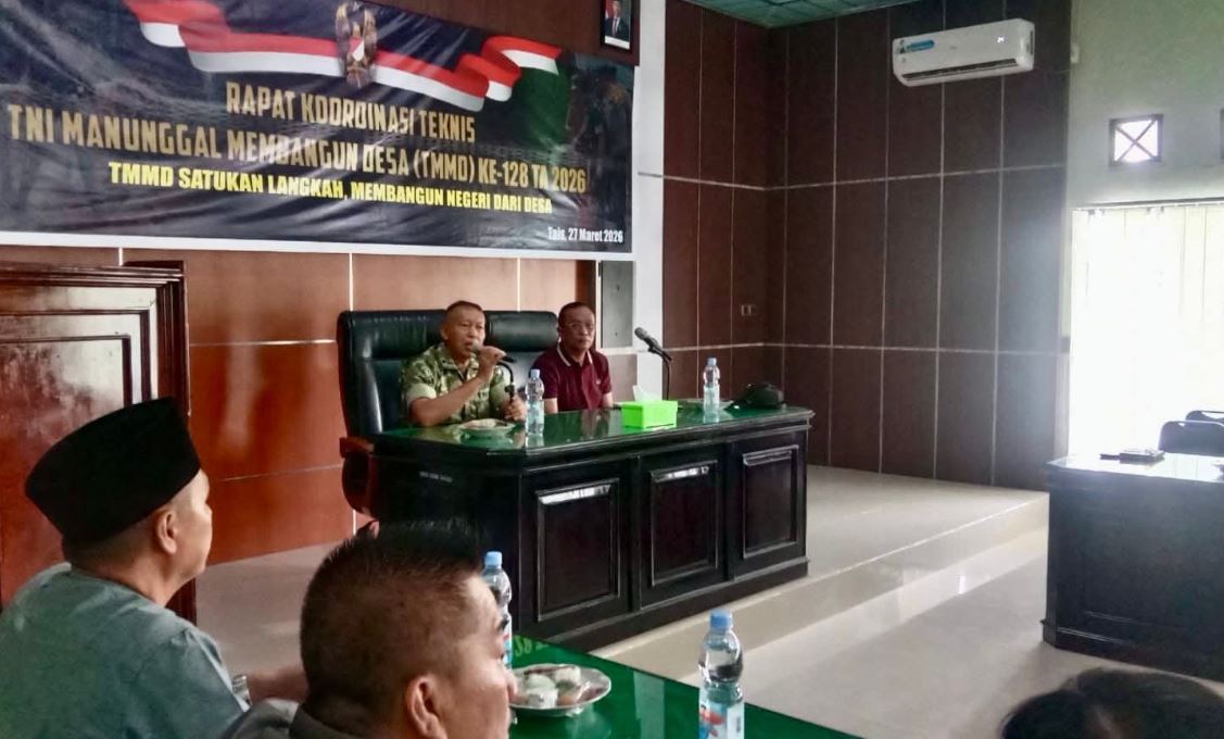 Matangkan TMMD ke-128, Sekda Seluma Pimpin Rakor