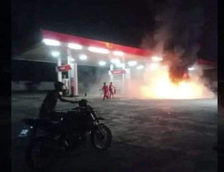 Bukan Pompa SPBU Sendawar, Motor Pengendara 'Standing' yang Terbakar 