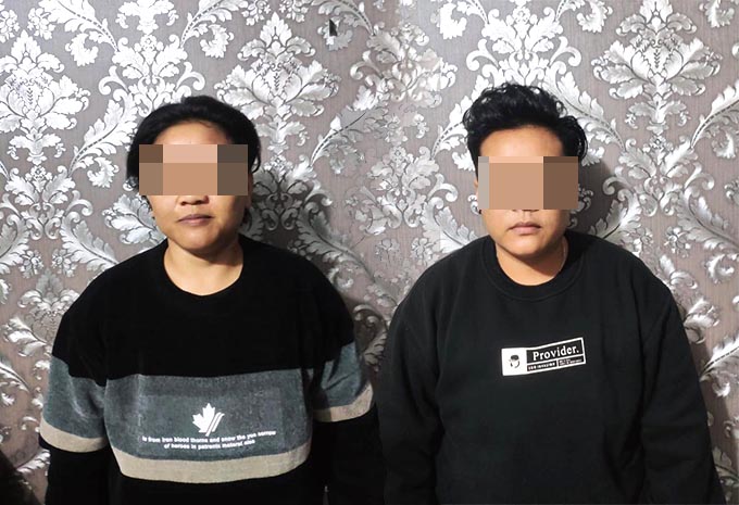 Anggota Polres Bengkulu Selatan Tangkap Dua Wanita Tomboy, Ratusan Pil Samcodin Disita 