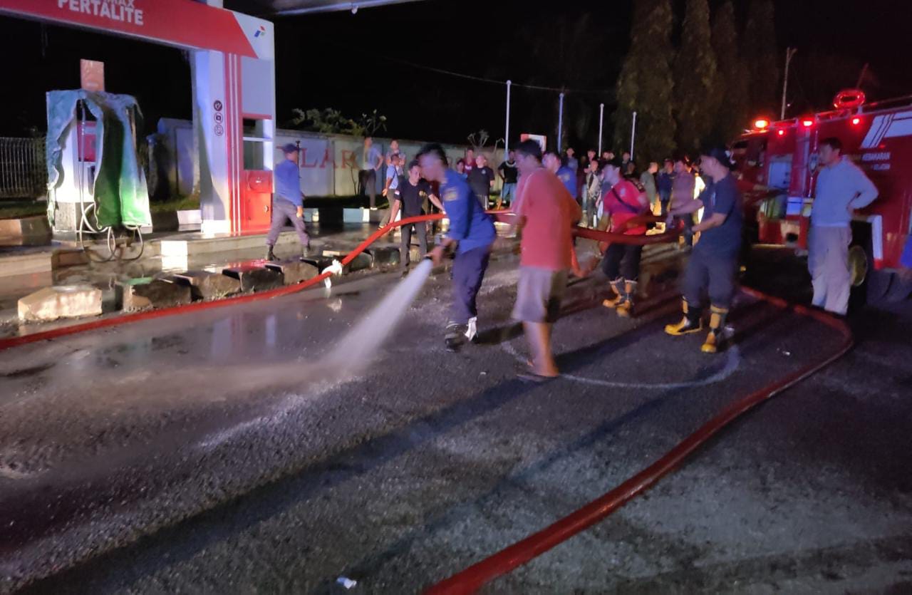 Manager SPBU Tanjung Raman Klaim Kebakaran Murni Kelalaian Pengendara Motor
