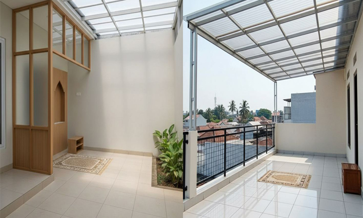 Inspirasi Desain Mushola Terbuka untuk Rumah Minimalis, Estetik, dan Tetap Hemat Anggaran