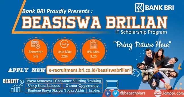 Beasiswa Brilian Scholarship D4-S1 Dibuka, Segera Ambil Bantuan UKT dan Uang Saku, Cek Syarat dan Ketentuannya