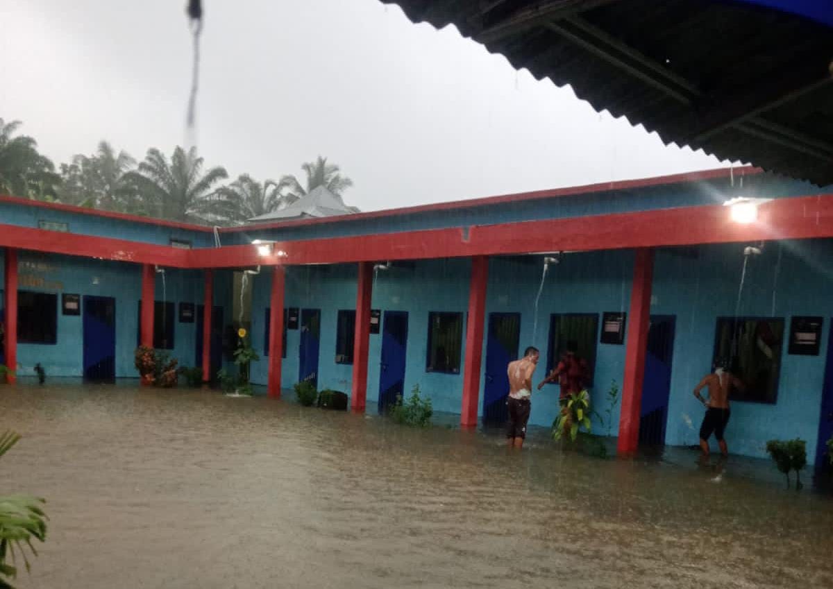 Rutan Manna Kebanjiran, Seluruh Blok Terendam