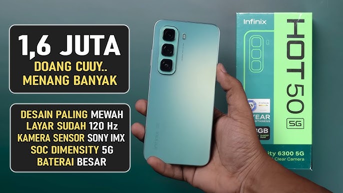 INFINIX HOT 50 5G Resmi Hadir, Benarkah Jadi RAJA 1 JUTAAN?