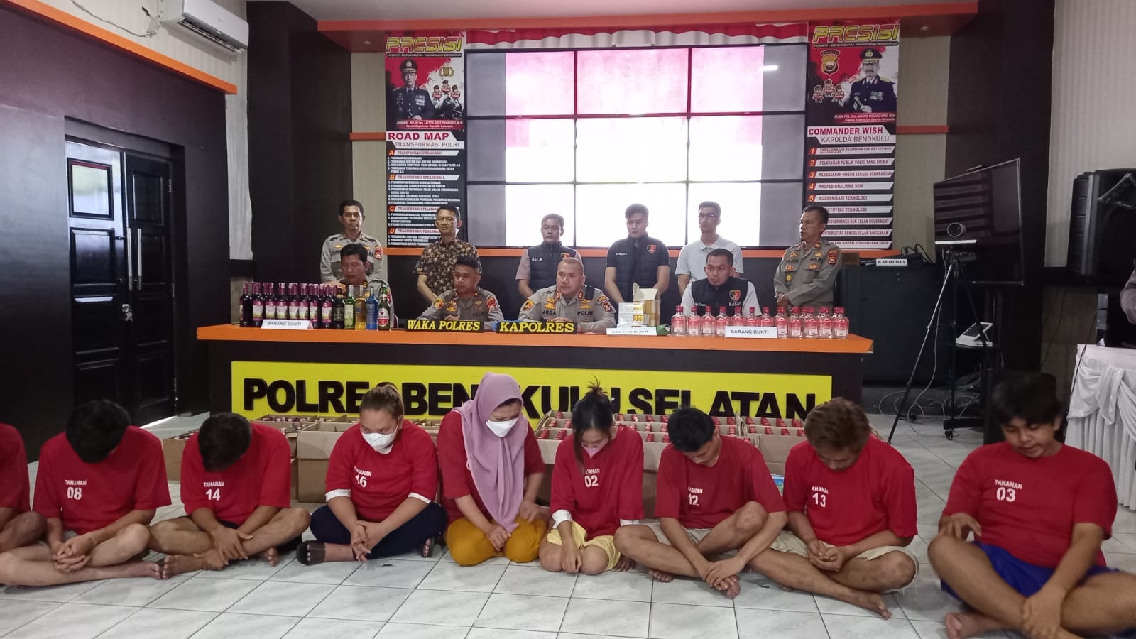 Operasi Pekat Nala 2022: Polres Bengkulu Selatan Amankan Ribuan Pil Samsodin dan Mobil Agya