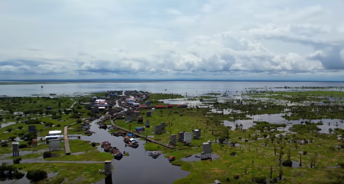Desa Terunik di Indonesia, Tanpa Daratan, Berada Di Tengah Danau Melintang, Menawarkan Pemandangan Nan Indah