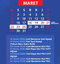 Libur Lebaran 2026 Resmi Diumumkan: Cuti Bersama dan Nyepi Bikin Libur Super Panjang