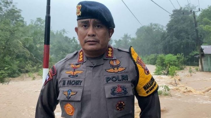 Polda Bengkulu Terjunkan Puluhan Personel Brimob ke Bengkulu Selatan Pasca Putusan MK