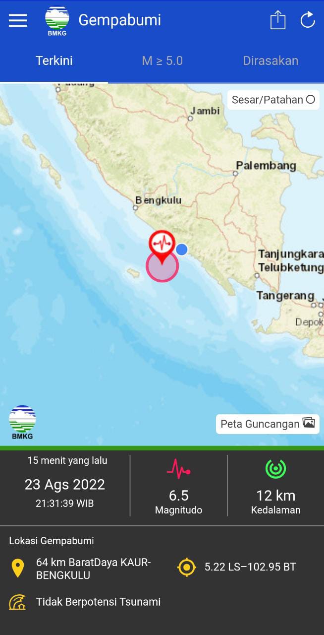 Gempa di Kaur Akibat Aktivitas Subduksi Lempeng Indo-Australia