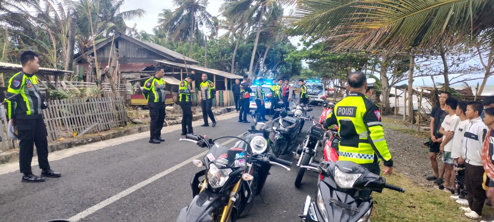 Balap Liar Usai Sahur Ditindak, 28 Motor Diamankan Satlantas Polres Bengkulu Selatan