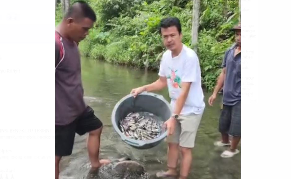 Banyak Ikan Mati di Sungai Air Bengkenang, Anggota DPRD Bengkulu Selatan Marah Lalu Lapor Polisi
