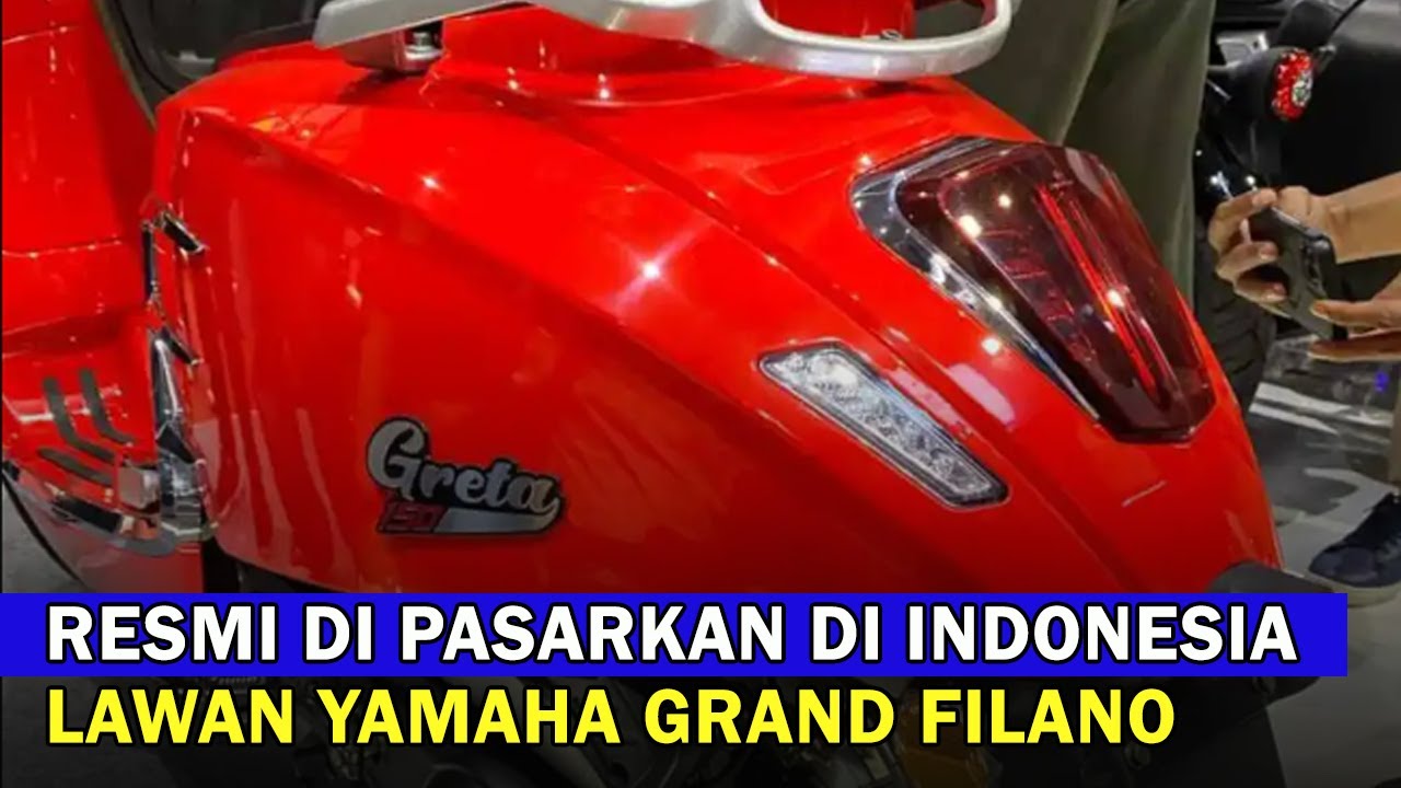 Bergaya Klasik Retro, Skuter Wmoto Greta 150 Warna Merah Merona Memang Bikin Terpana 