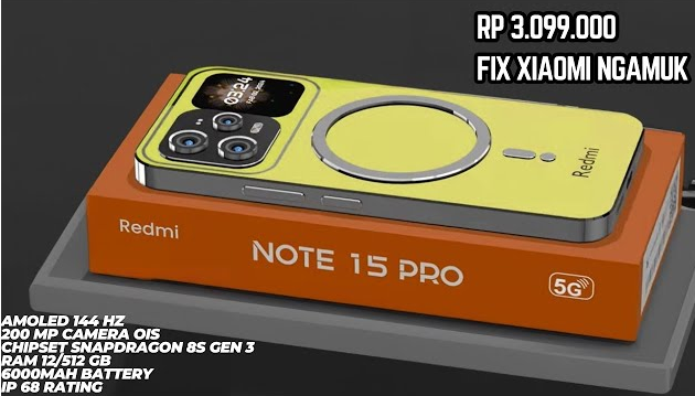 Menggoda! Redmi Note 15 Pro Siap Rilis di Indonesia, Beriklut Spesifikasi Lengkap dan Harganya