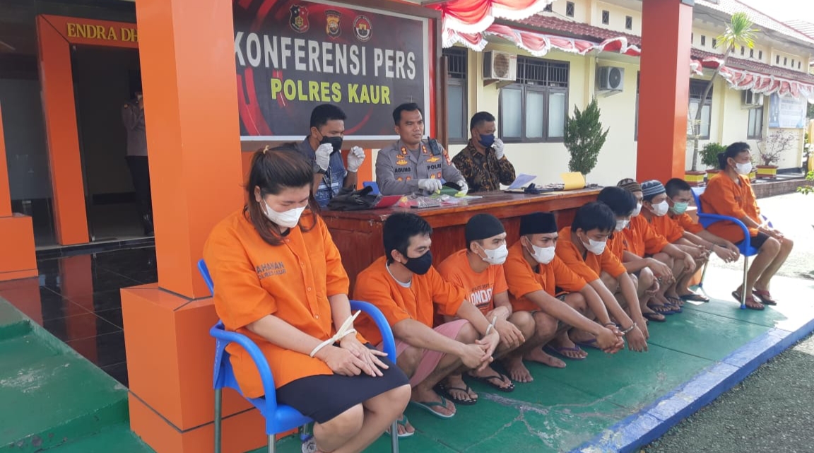 Dua Bulan, Polres Kaur Ringkus 10 Pelaku Kriminal