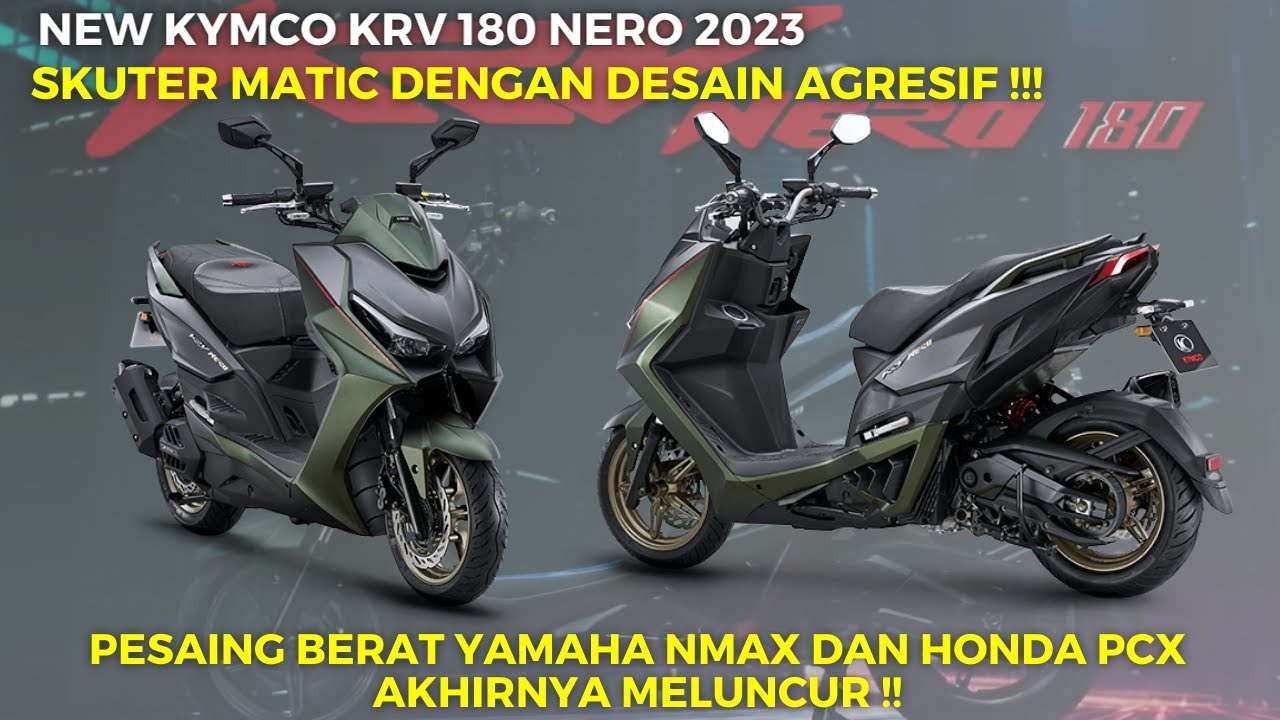 Yamaha Aerox Minggir Dulu! Kymco KRV 180 Mau Lewat, Skutik Maxi Berfitur Modern dan Desain Sporty 