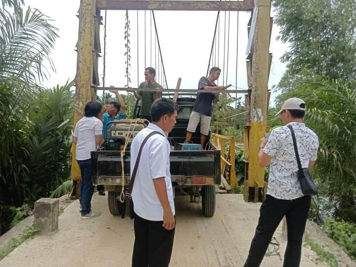 Warga di Bengkulu Portal Jembatan, Kendaraan Berat Dilarang Lewat, Ini Sebabnya