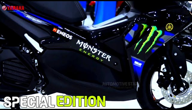 Keren! Yamaha Aerox 155 2024 Hadir dengan Desain Lebih Sporty dan Bermotif Monster Energy MotoGP