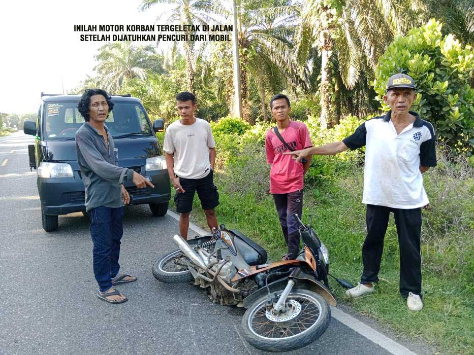 Pemilik Motor Di Bengkulu Selatan Berkelahi Dengan Dua Pencuri, Sempat Tersungkur, Ini Yang Terjadi