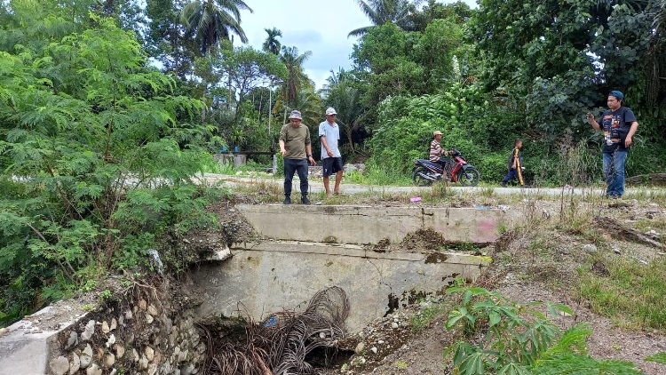 Irigasi Desa Keban Jati Longsor, Ratusan Hektar Sawah Kekeringan, Susman: Distan dan BPBD Tak Respon