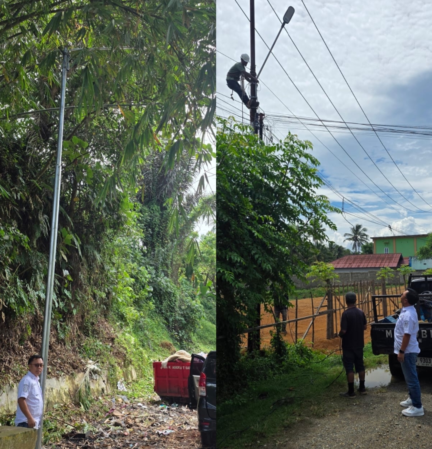Bukan Sekadar Wacana, 8 Titik Lampu Jalan di Pasar Manna Resmi Terpasang