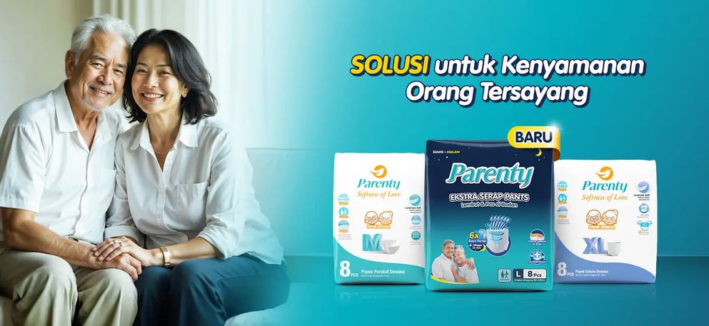 Keunggulan Popok Dewasa Parenty yang Bikin Kulit Lansia Bebas Iritasi Seharian
