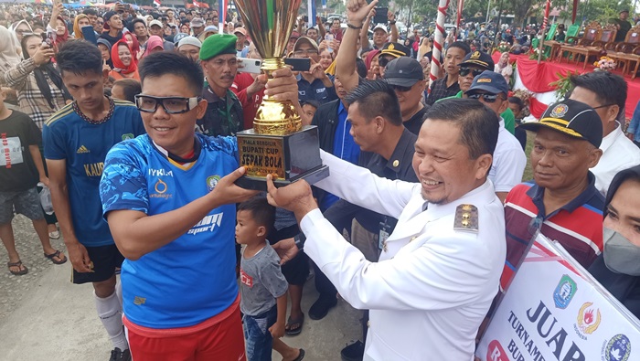 Turnamen Sepak Bola Bupati Kaur Cup, Tanjung Kemuning Juara, Pertandingan Berlangsung Seru