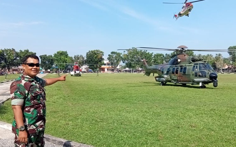 Tiga Helikopter Mendarat di Kaur dan Bengkulu Selatan, Uji Coba Pendaratan Jika Jokowi Ingin Berkunjung
