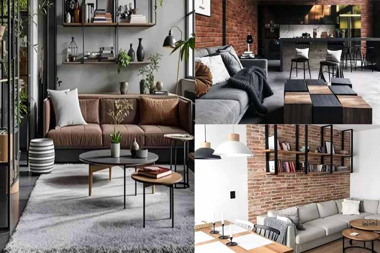 5 Inspirasi Desain Ruang Tamu Industrial Minimalis yang Modern dan Kekinian