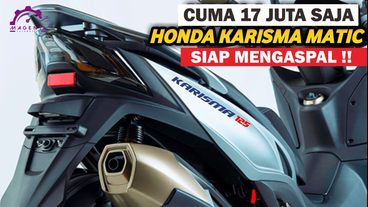 Karisma Dipaksa Jadi Motor Skutik, Desain Mirip Honda Vario 125, Dijual Rp 17 Juta