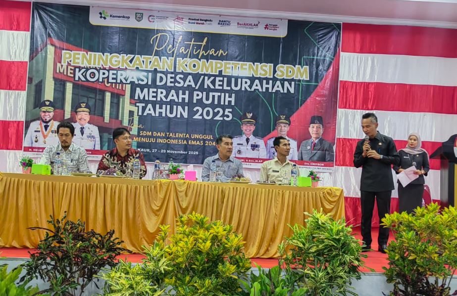 SDM Koperasi Merah Putih di Kabupaten Kaur Dilatih! Ini Pesan Wabup Kaur