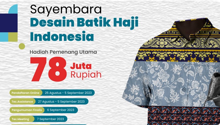 Kemenag Gelar Sayembara Desain Batik Haji Indonesia Tahun 2024, Pemenang Utama Rp 78 Juta