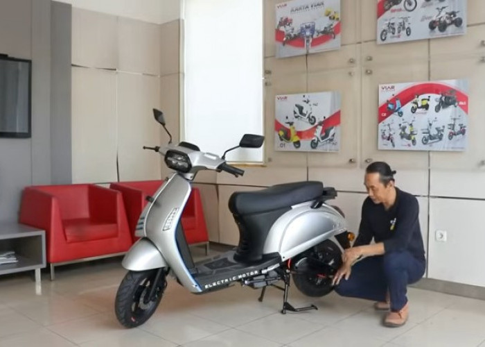 Skuter Ala Vespa Sprint Ini Cuma Dibanderol Rp 13 Juta, Karya Anak Indonesia, Mesin Jangan Diragukan 