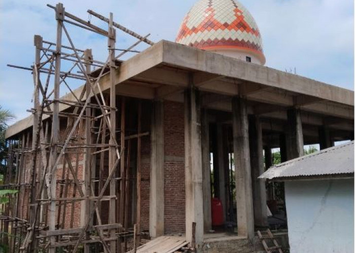 Pembangunan Masjid di Desa Tanjung Tebat Masih Terkendala Dana, Masyarakat Harapkan Bantuan