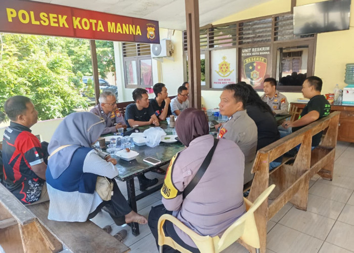 Awal Tugas yang Solid, Kapolsek Kota Manna Satukan Langkah Bersama Media