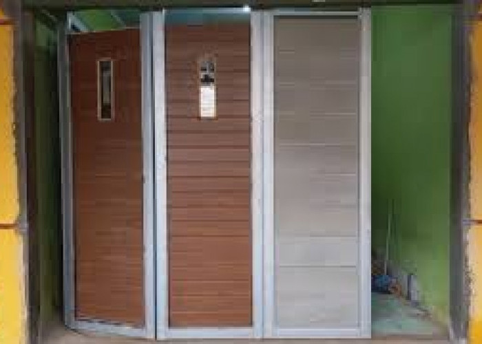 Bikin Sendiri Daun Pintu Baja Ringan dan PVC Plafon, Minimalis Tahan Air dan Anti Rayap