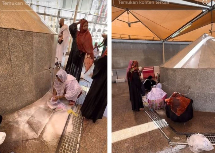 Viral, Jemaah Haji Mencuci Baju Pakai Air Zamzam