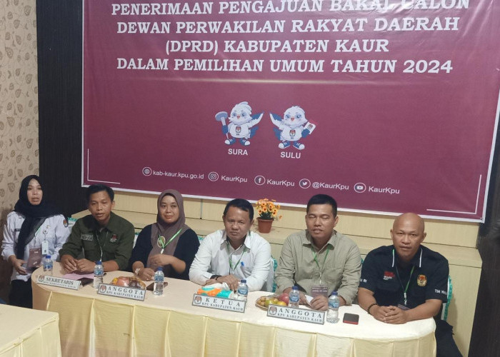 BREAKING NEWS: Dokumen Pengajuan Bakal Caleg Milik 2 Parpol Dikembalikan KPU Kaur, Satu Diterima 