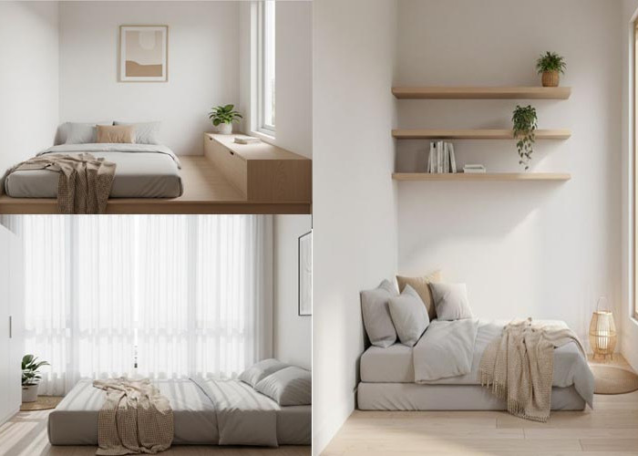 5 Inspirasi Kamar 3x4 dengan Kasur Lantai, Simpel tapi Tetap Fungsional